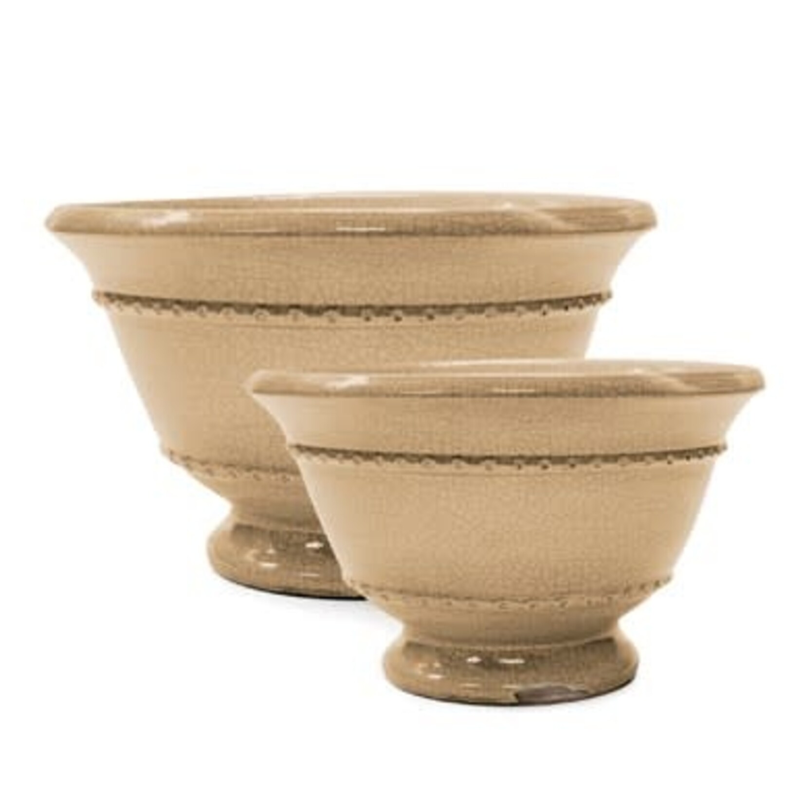Bowl, Vintage Footed Taupe
