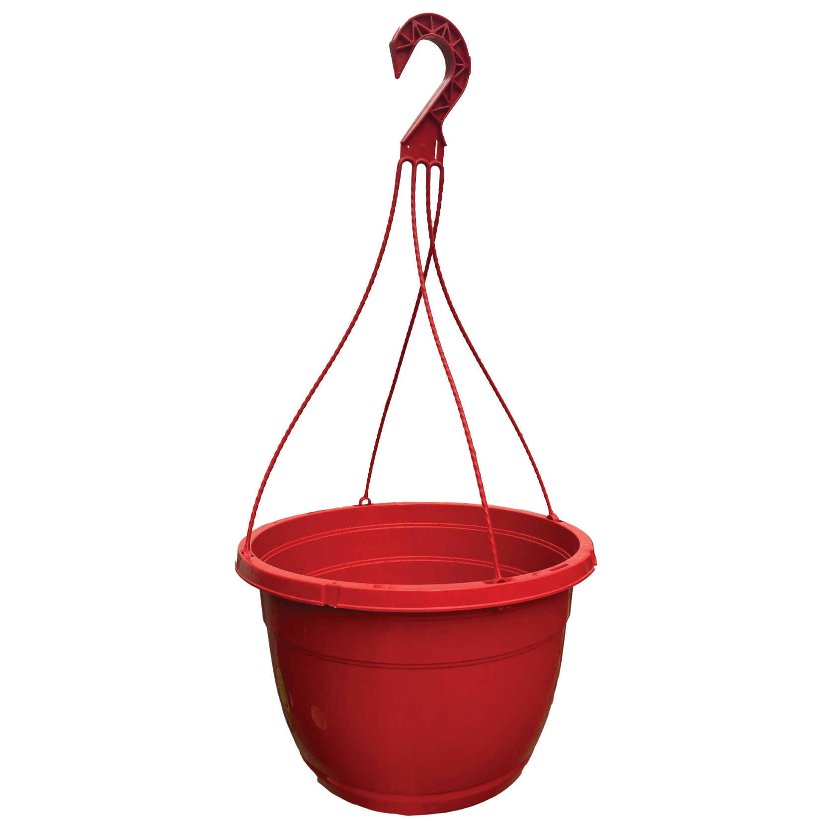 Pot, Plastic Red Hanging, 15 in