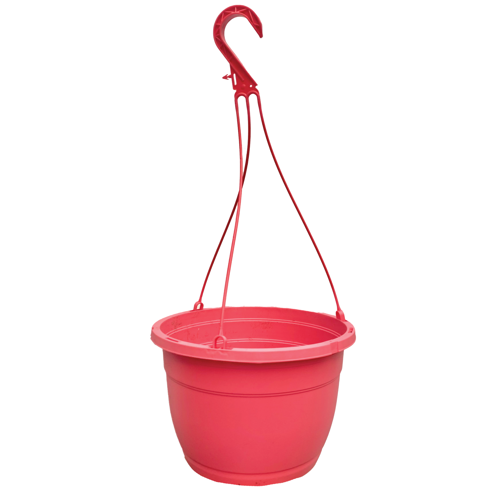 Pot, Plastic Matte Pink, Hanging, 10 in