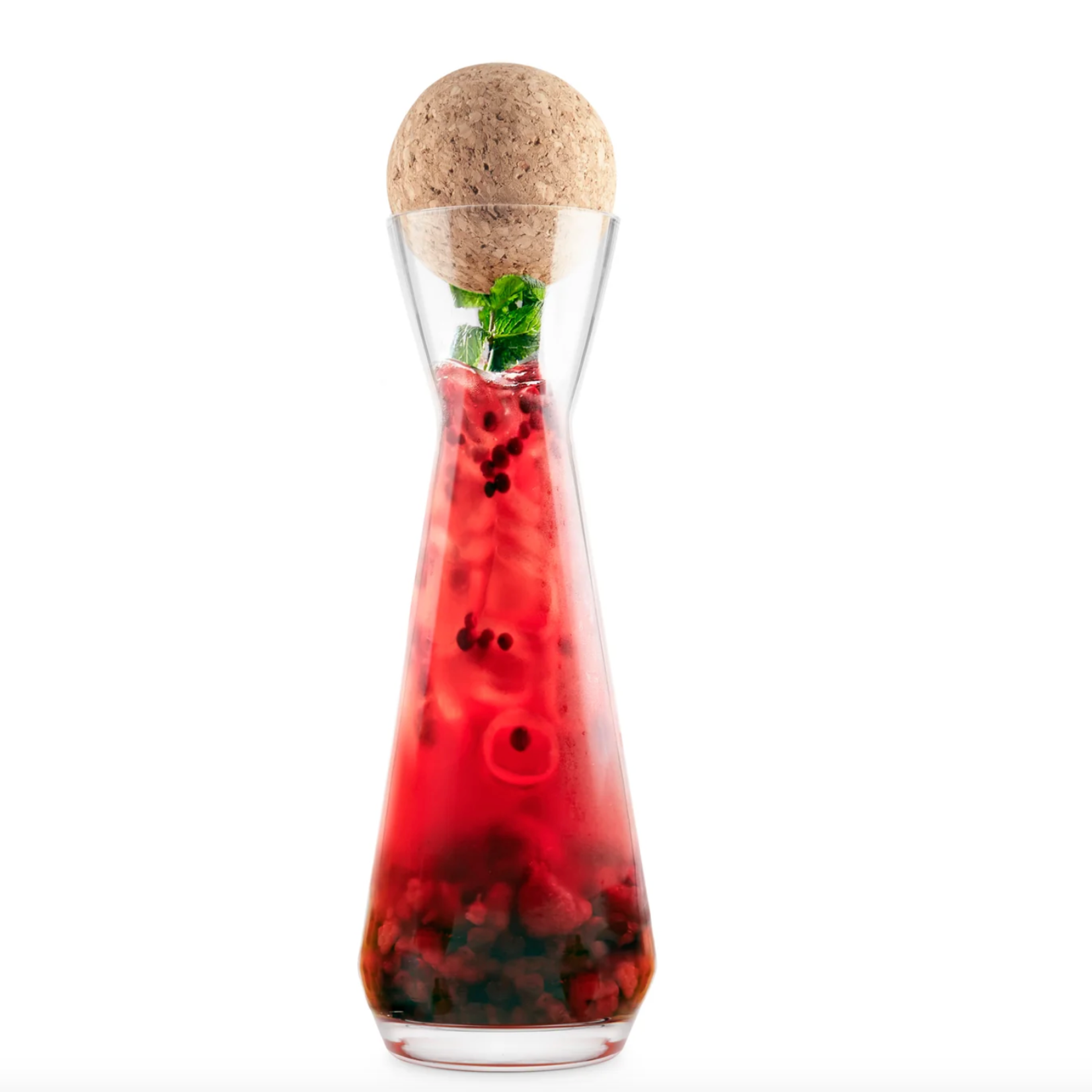 Carafe, Tall Glass and Cork