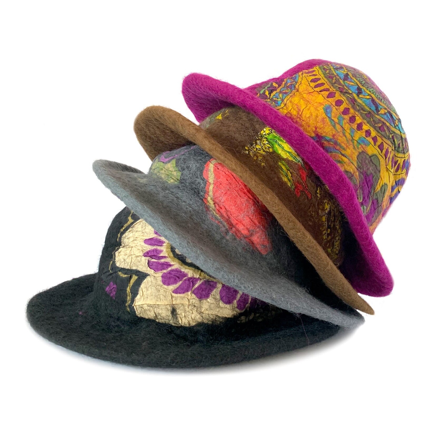 Hat, Infelted Fuchsia