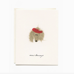 Card, Paper Art Merci Beaucoup Poodle