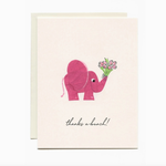Card, Paper Art Thanks a Bunch Elephant