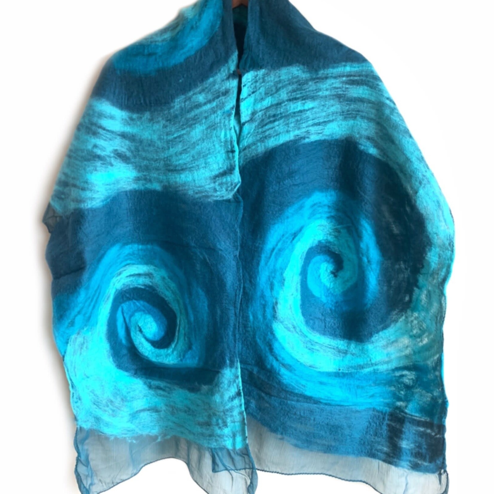 Scarf, Swril Blue 67 in