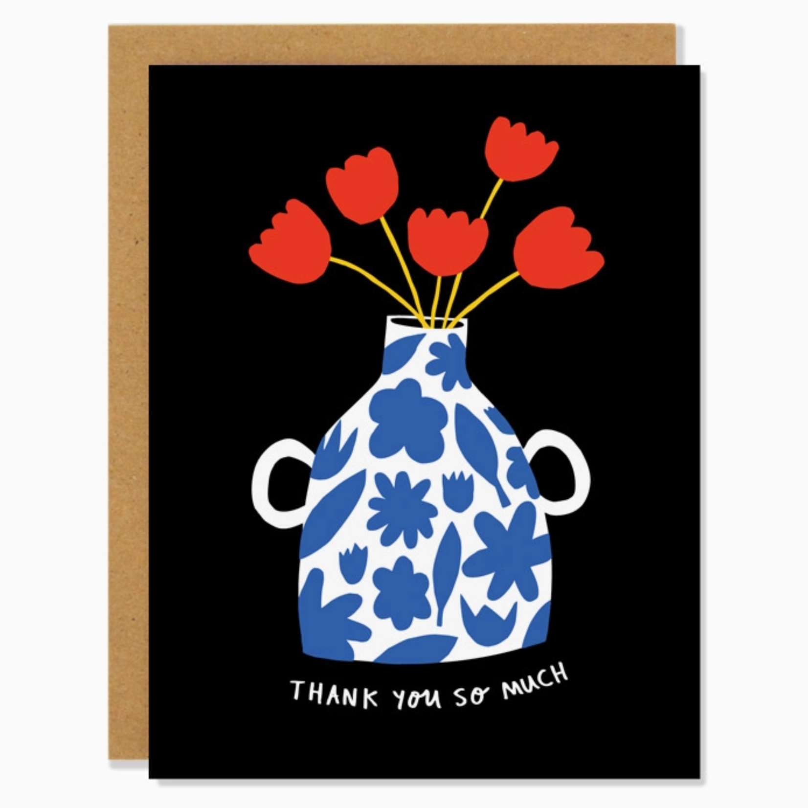 Card, Thank You So Much Vase