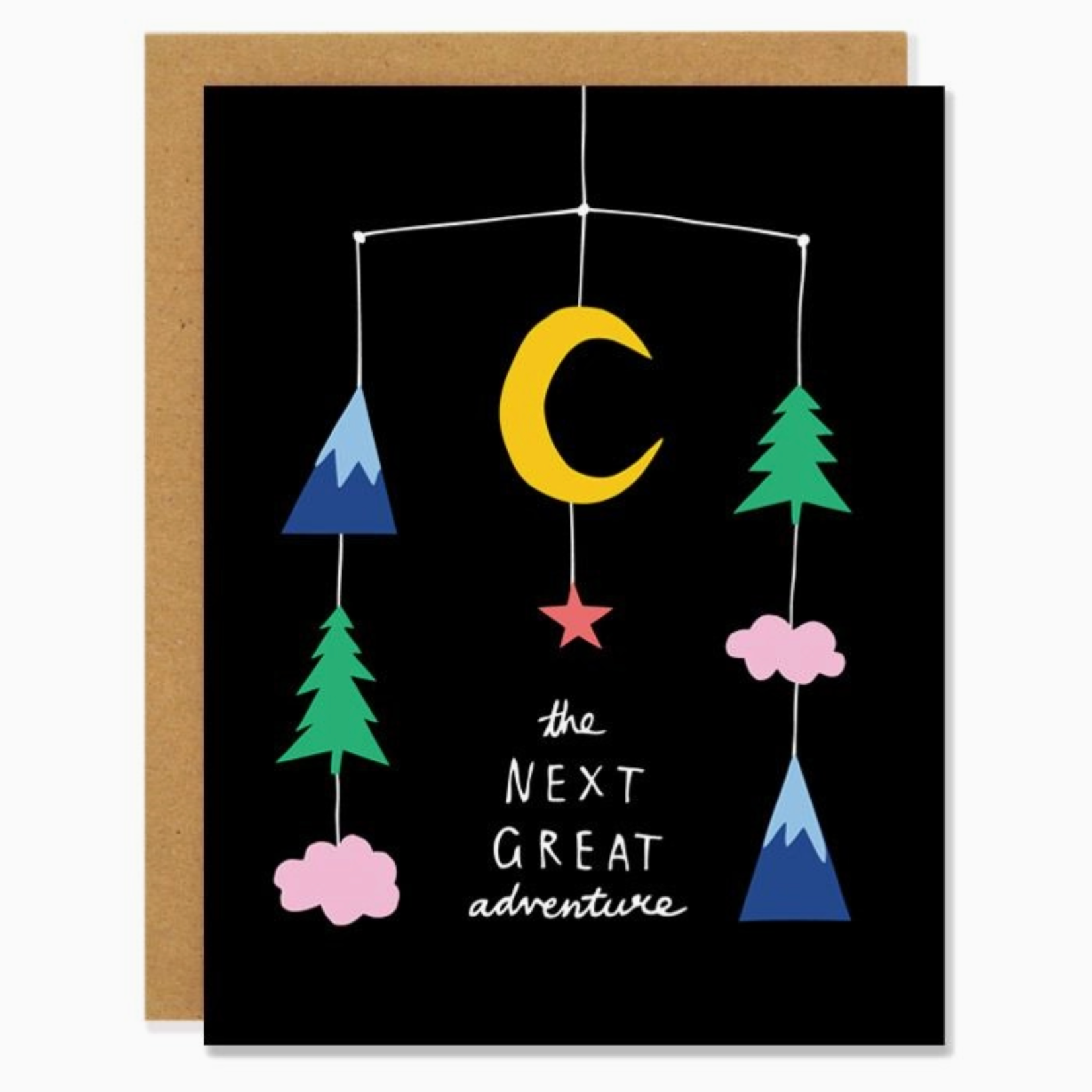 Card, New Baby Adventure Mobile