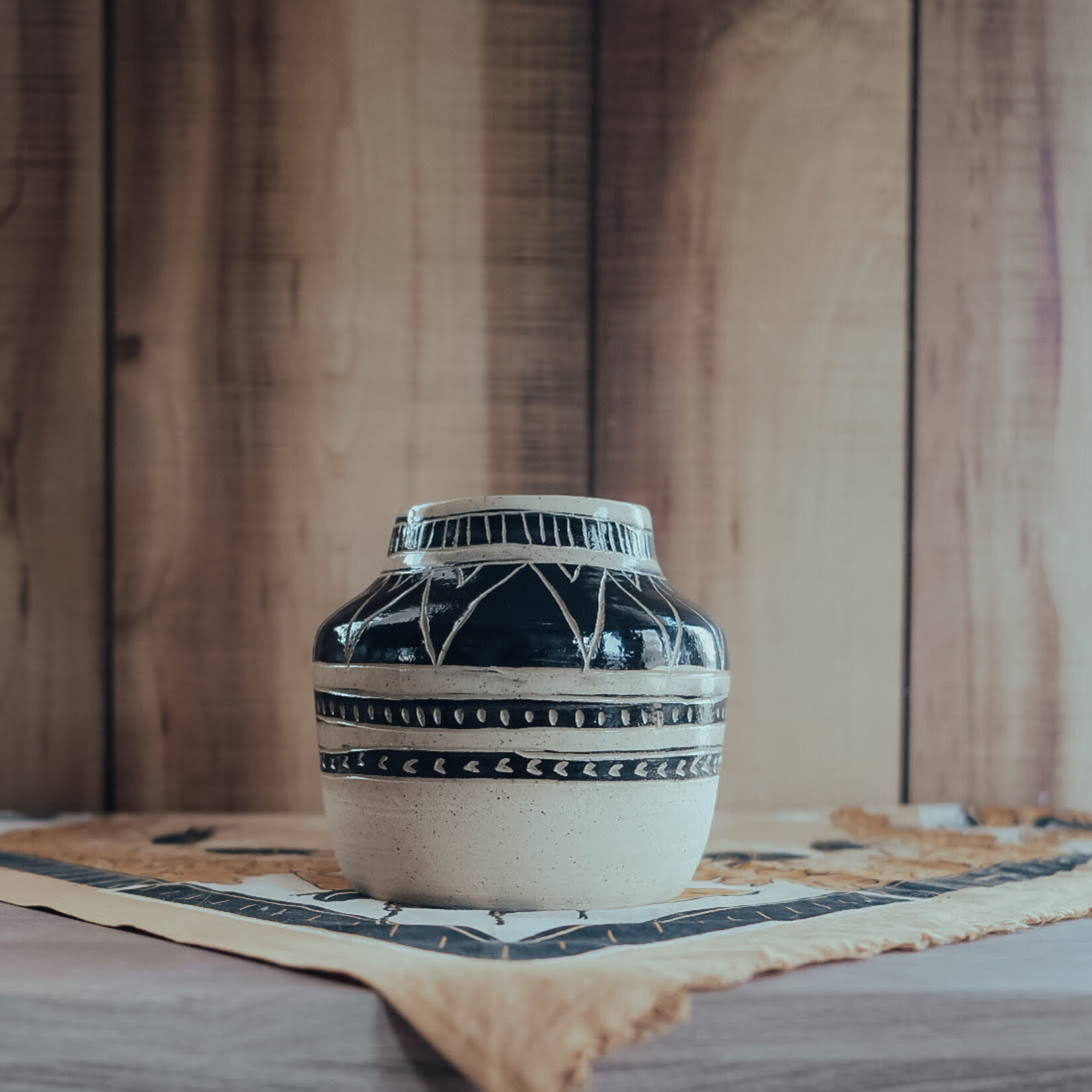 Floral Arrangement in a Third Daughter Ceramic Vase