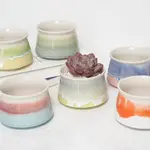 Pot, Glazed Funnel Pots 2.5 in