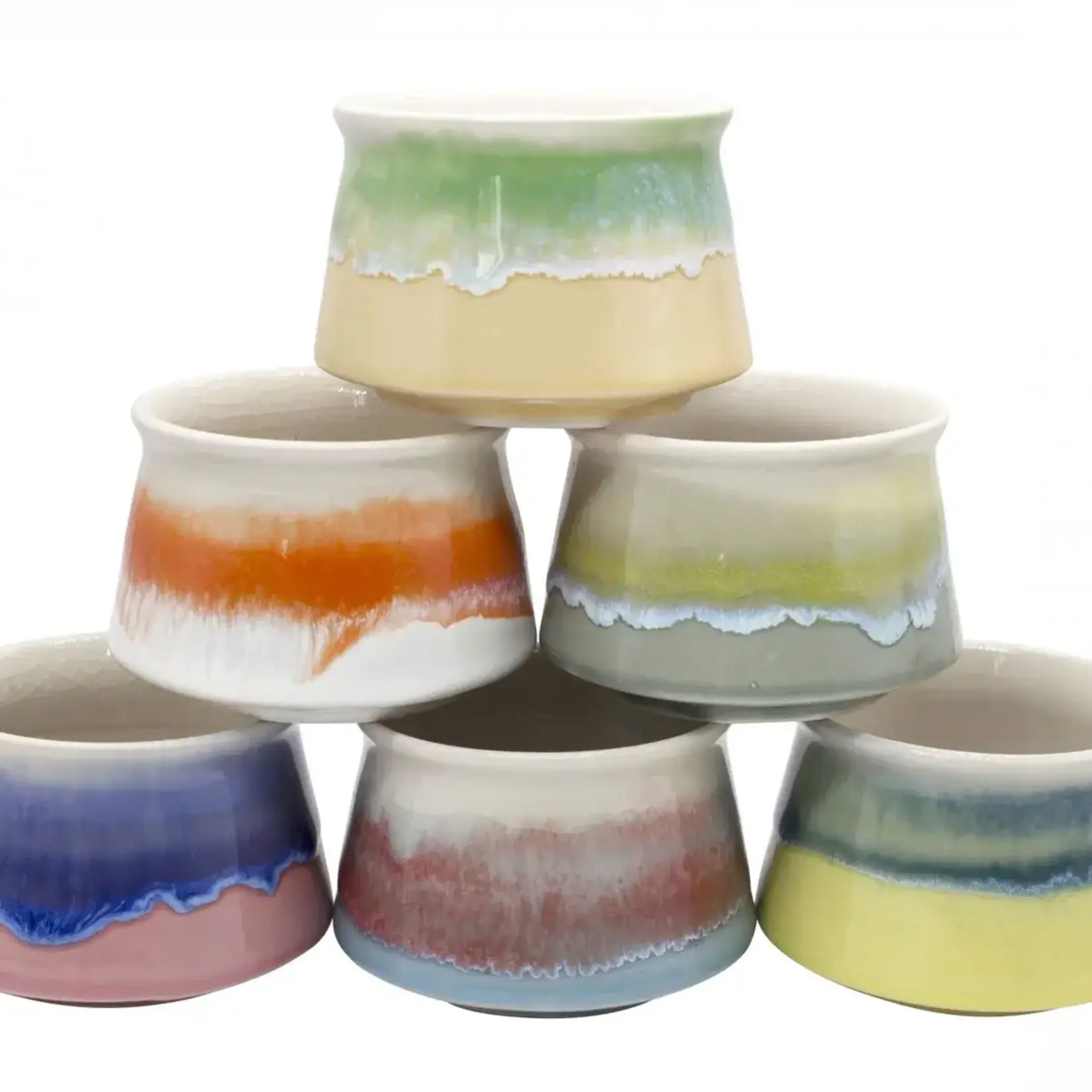 Pot, Glazed Funnel Pots 2.5 in