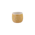 Pot, Yellow Geometric 6 in