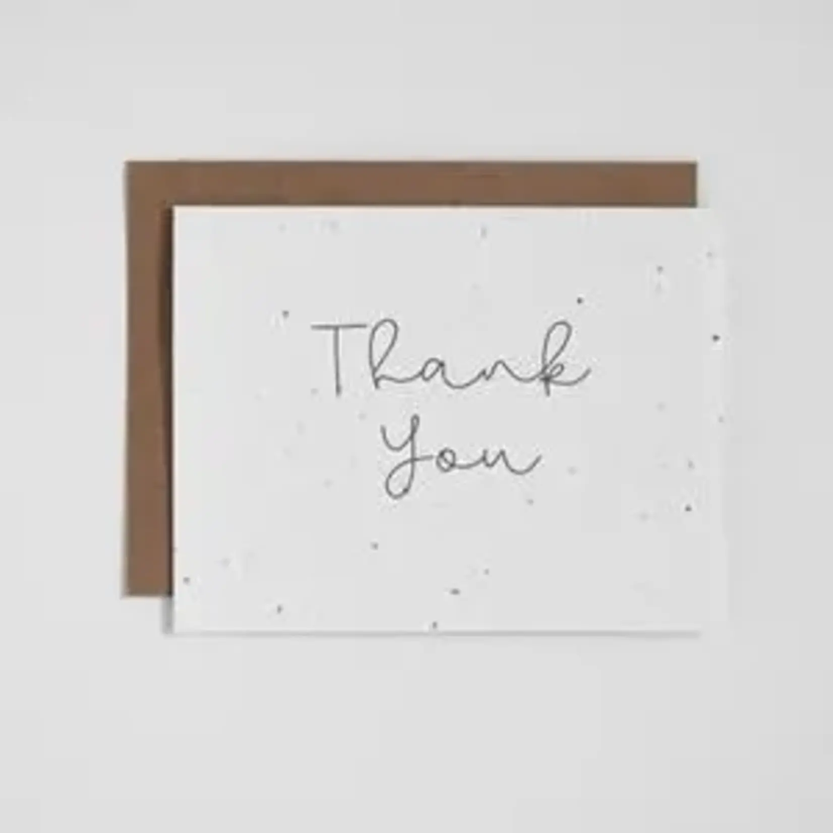 Card, Plantable, Thank You Cursive