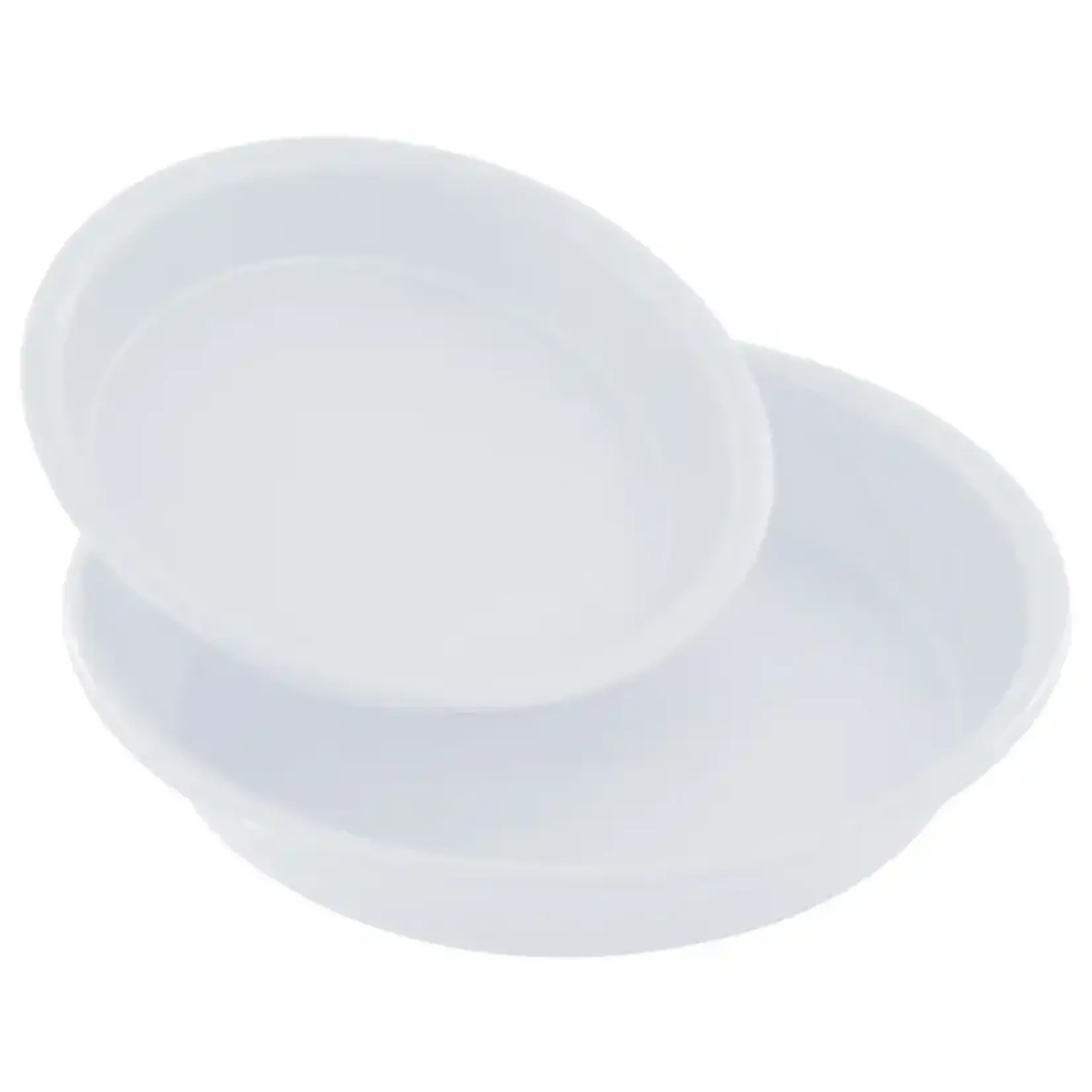 Saucer, Hard Plastic White