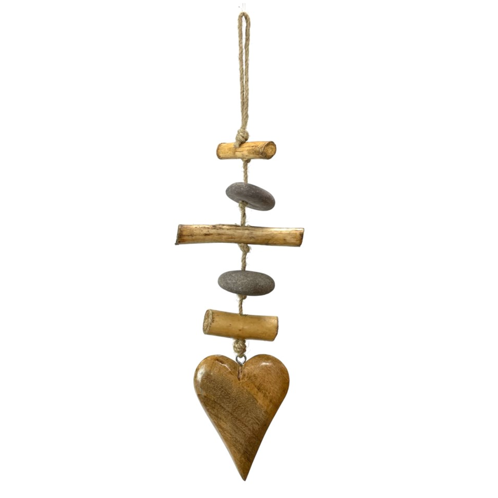 Heart, Mango Driftwood Mobile 15 in