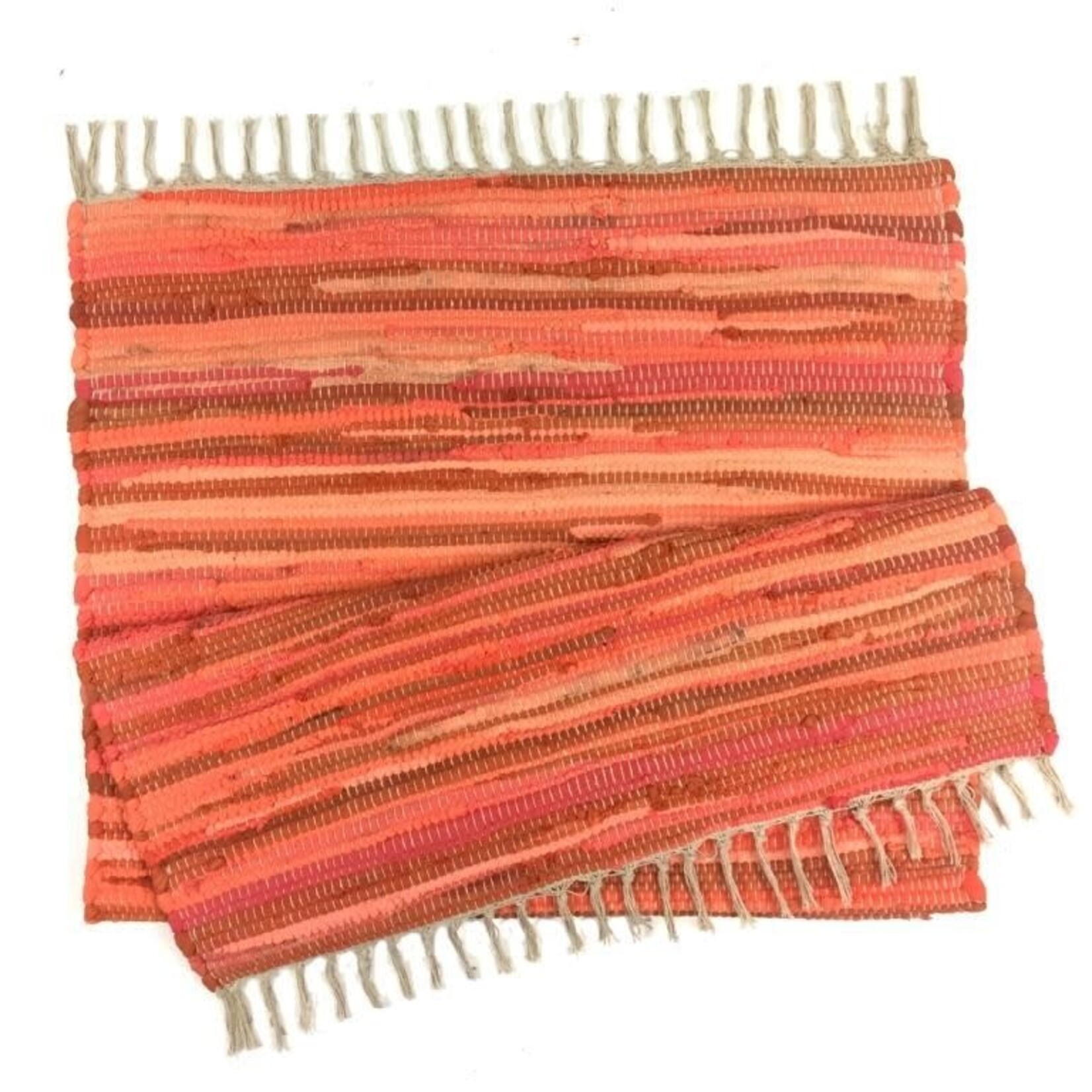 Rug, Rag Recycled 2x3 Orange