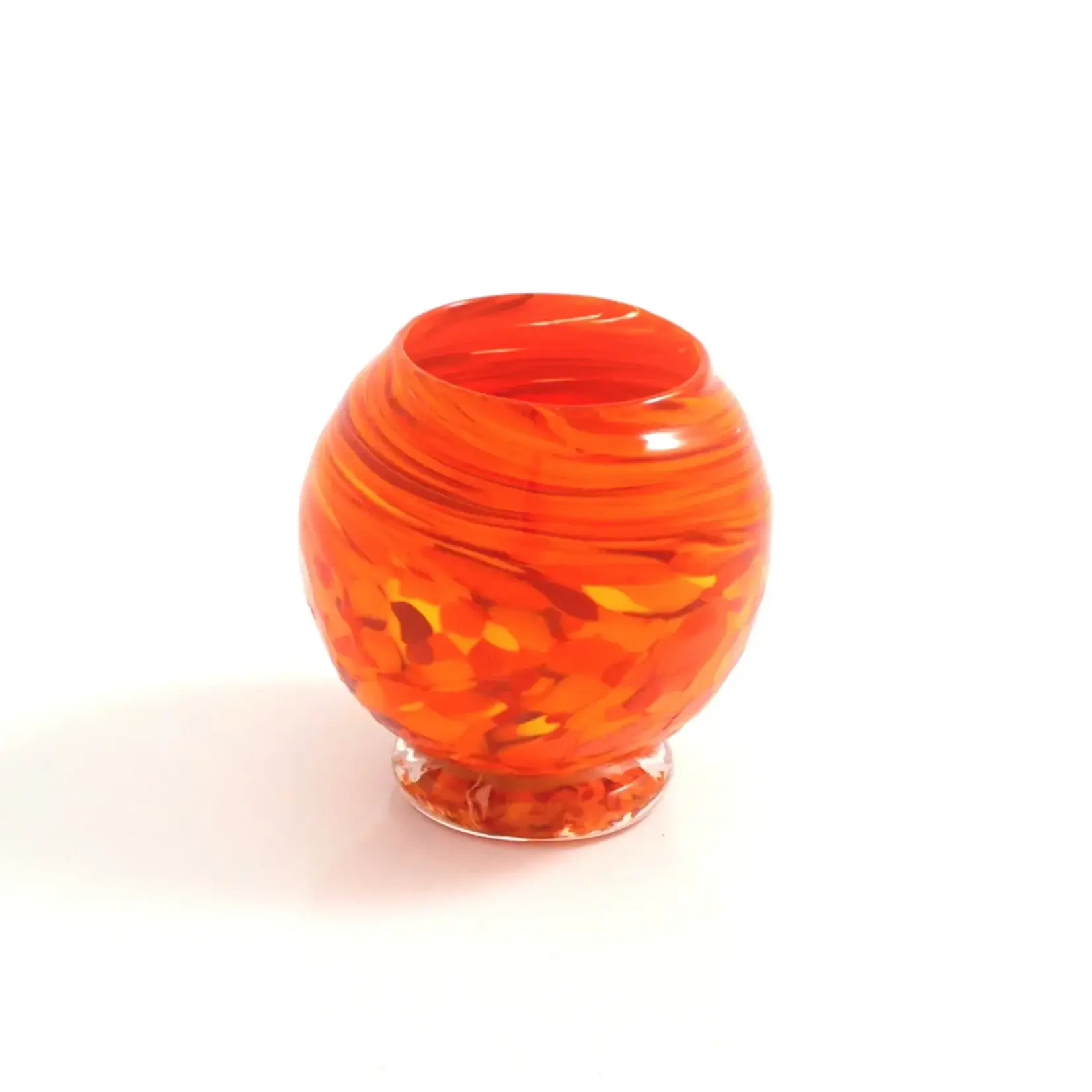 Candle Holder, Art Glass 4 in