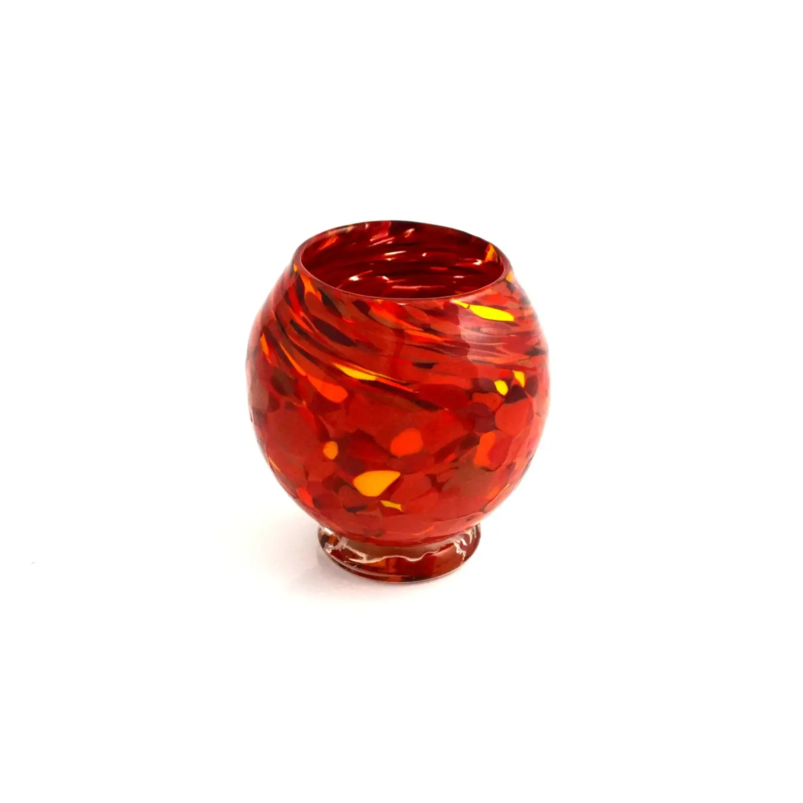 Candle Holder, Art Glass 4 in