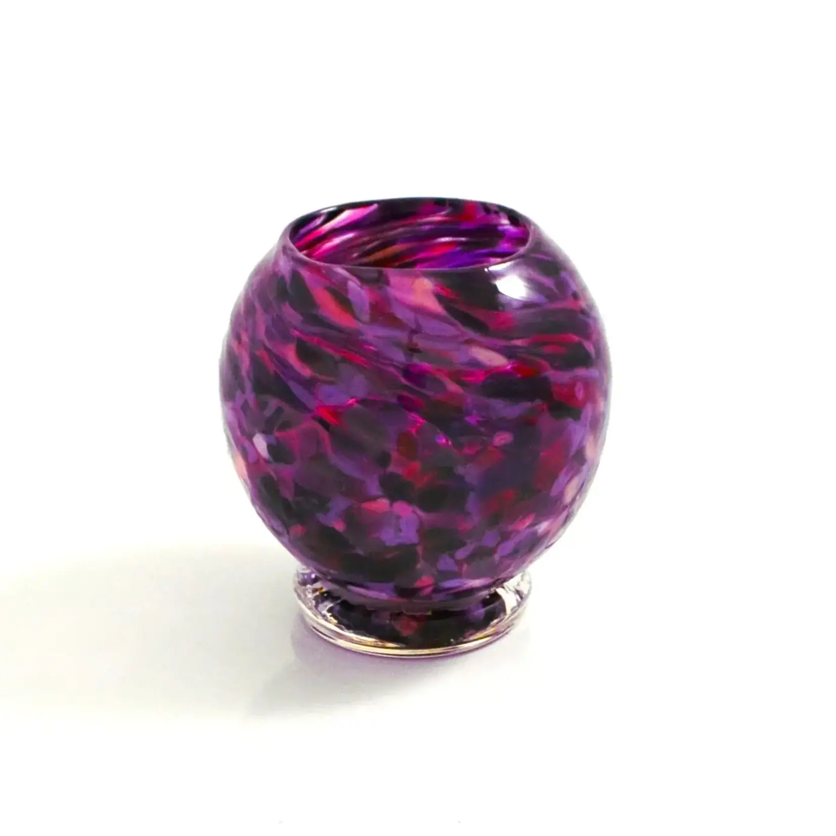 Candle Holder, Art Glass 4 in