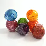 Candle Holder, Art Glass 4 in