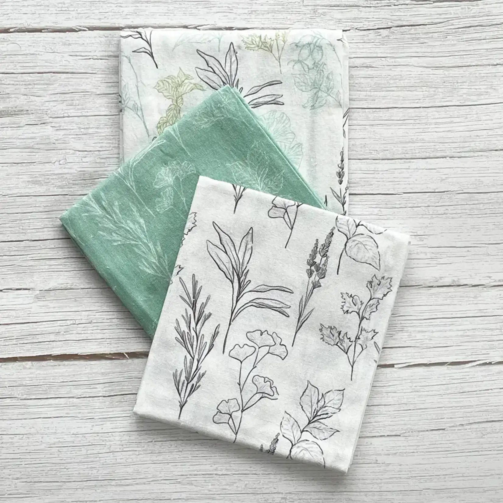 Tea Towel, Herbs Floursack s/3
