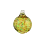 Art Glass, Ornament Calico 2in Autumn Leaves