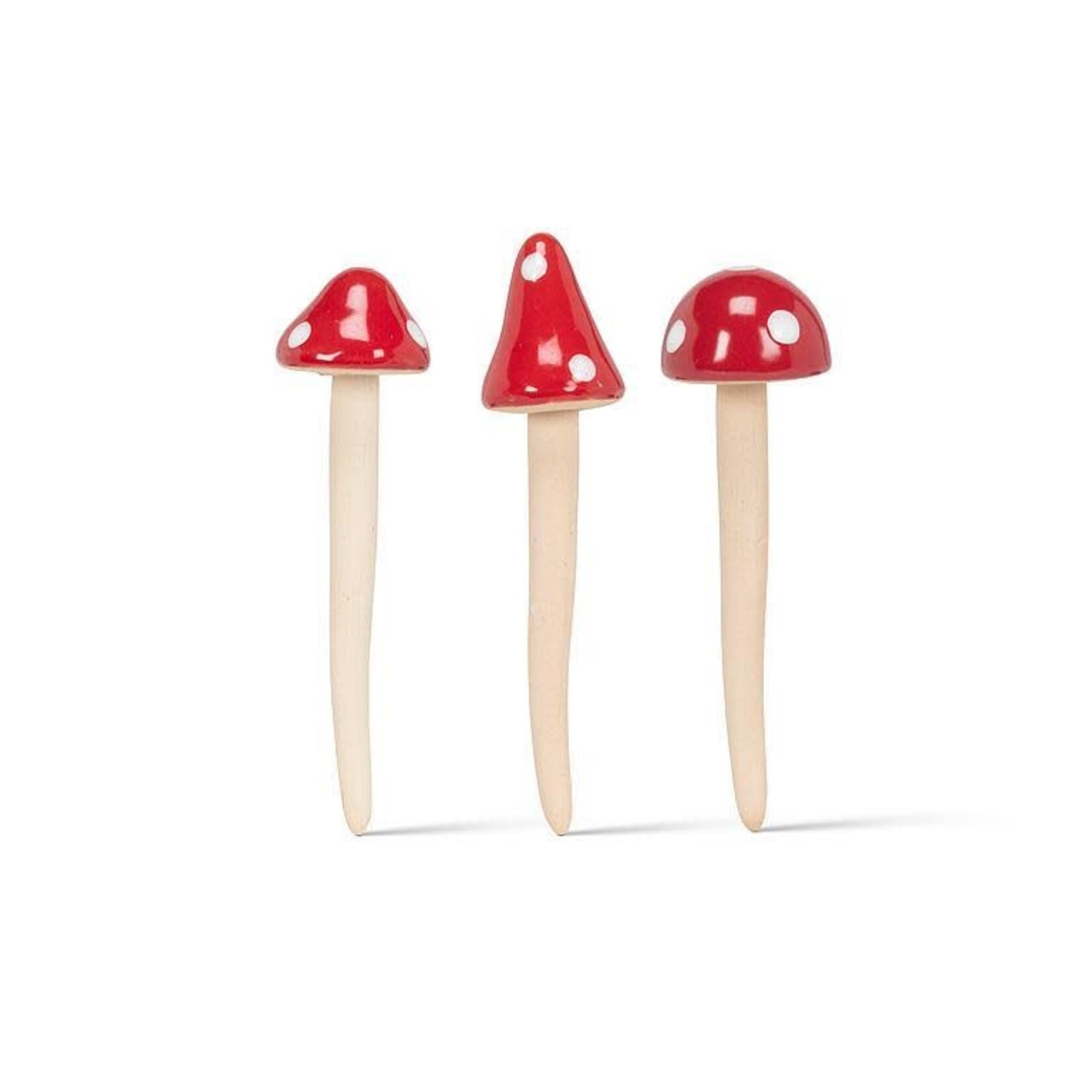 Stake, Mini Red Mushroom Asst