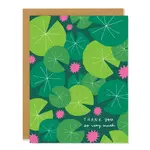 Card, Lilypad Thank you