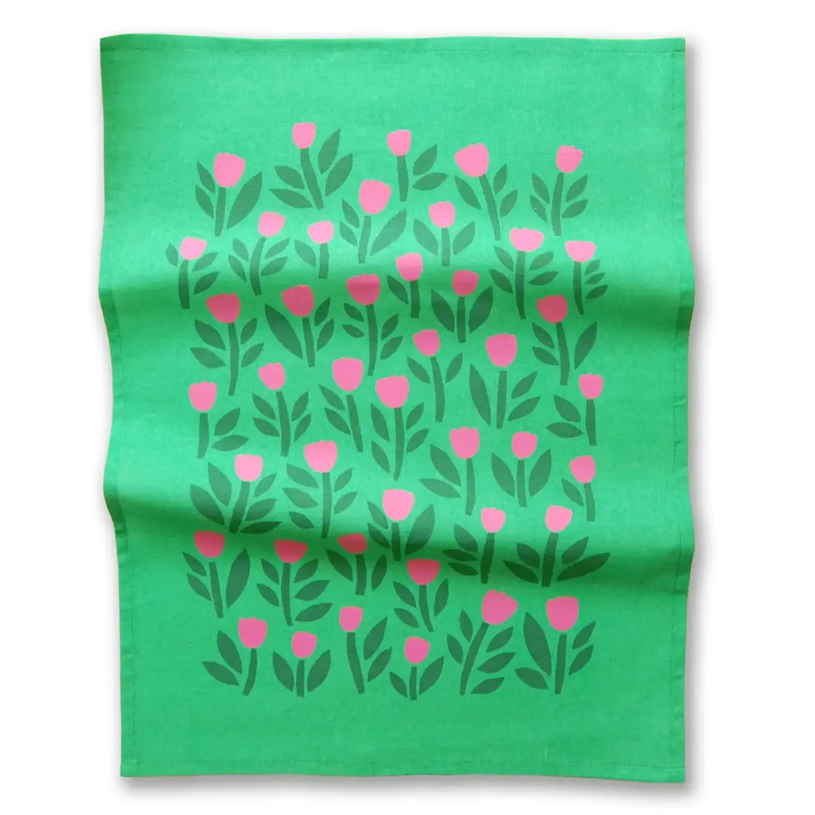 Tea Towel, Tulip Green