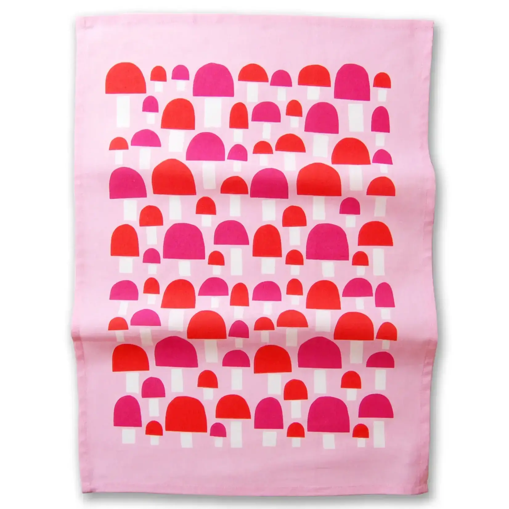 Tea Towel, Mushroom Pink