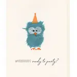 Card, Paper Art Whoooos Ready to Party? Owl