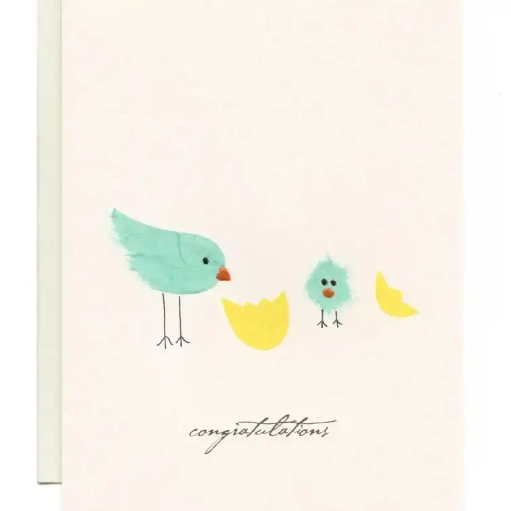 Card, Paper Art Congratulations Bird Hatching