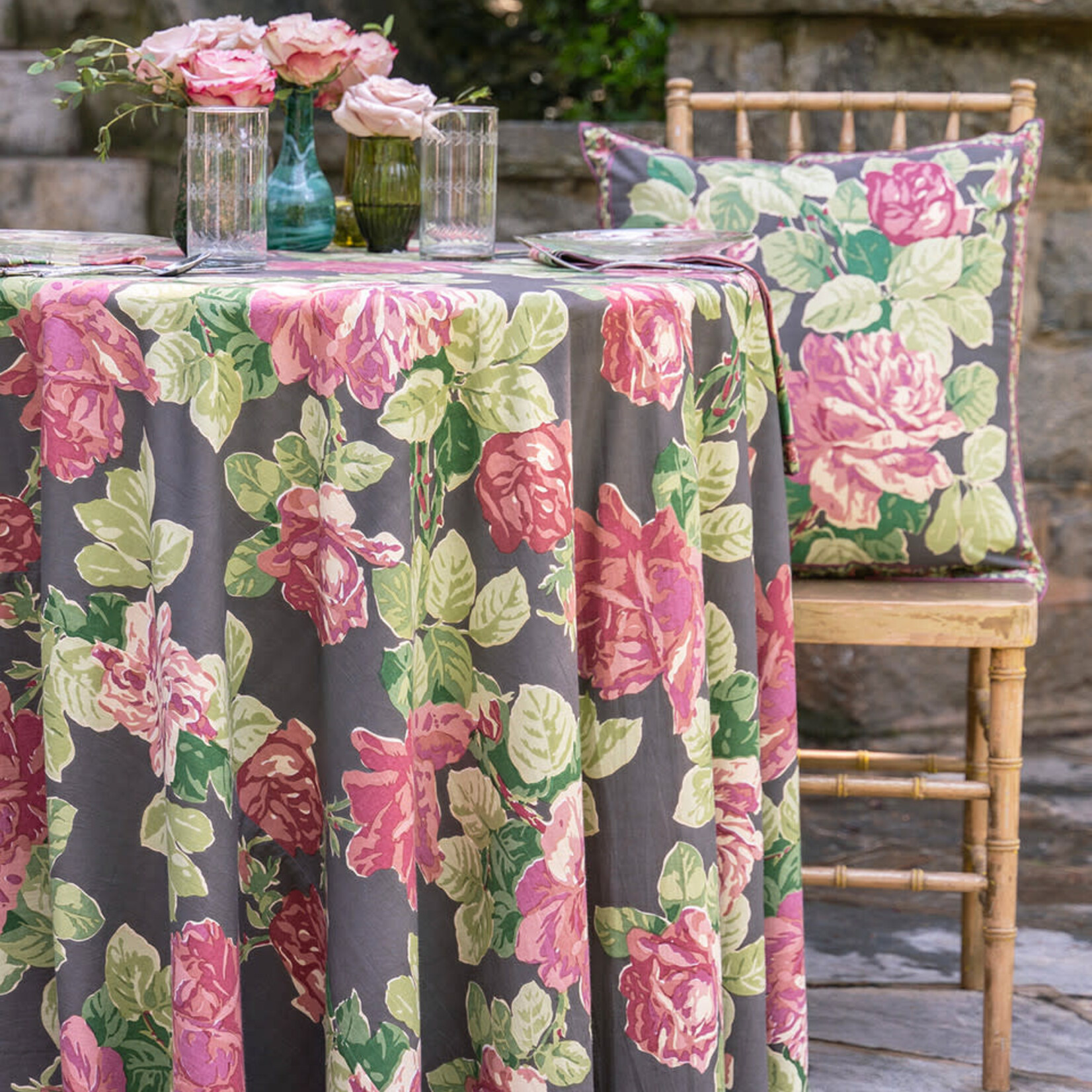 Tablecloth, Austen Rose Mocha 70RD
