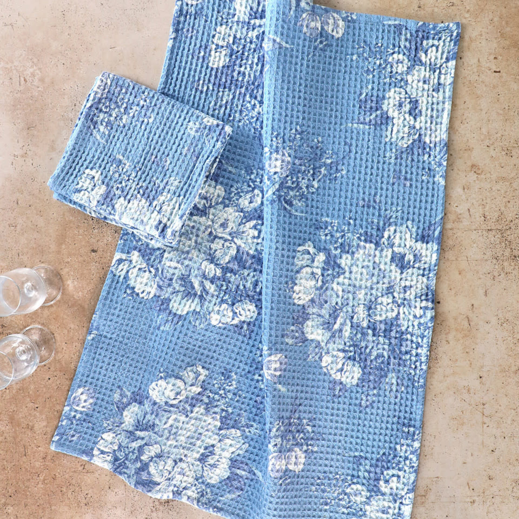 Tea Towel, Blanche Washed Blue