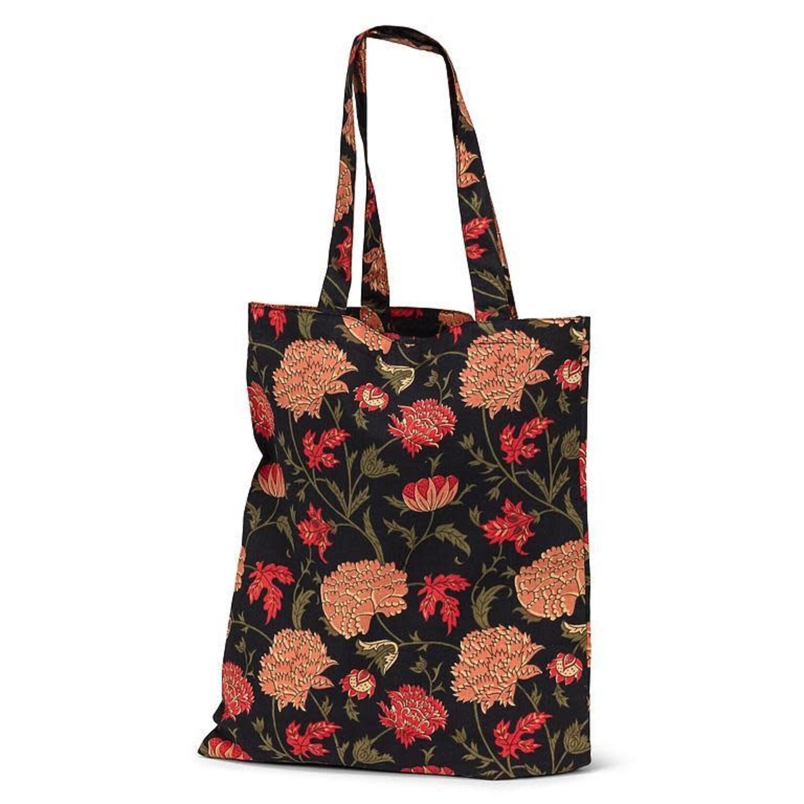 Bag, Cotton Red Bold Flower