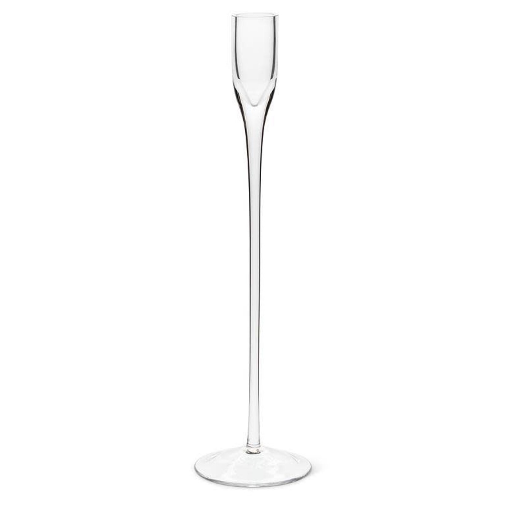 Candle Holder, Taper Glass 12 in
