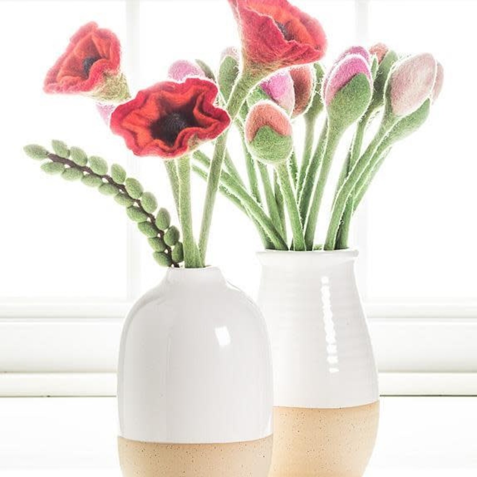 Decorative Stem, Red Poppy 12.5 in