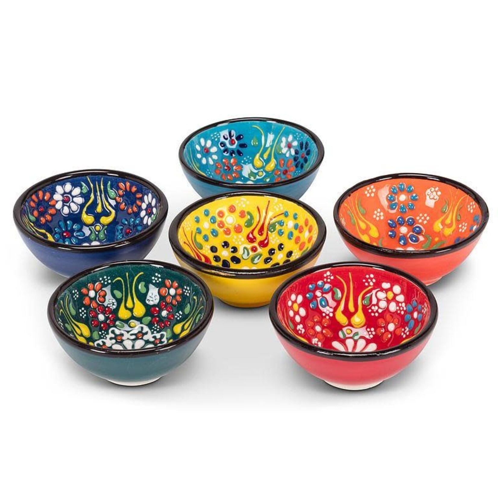 Bowl, Pinch Colourful Asst. 3 in