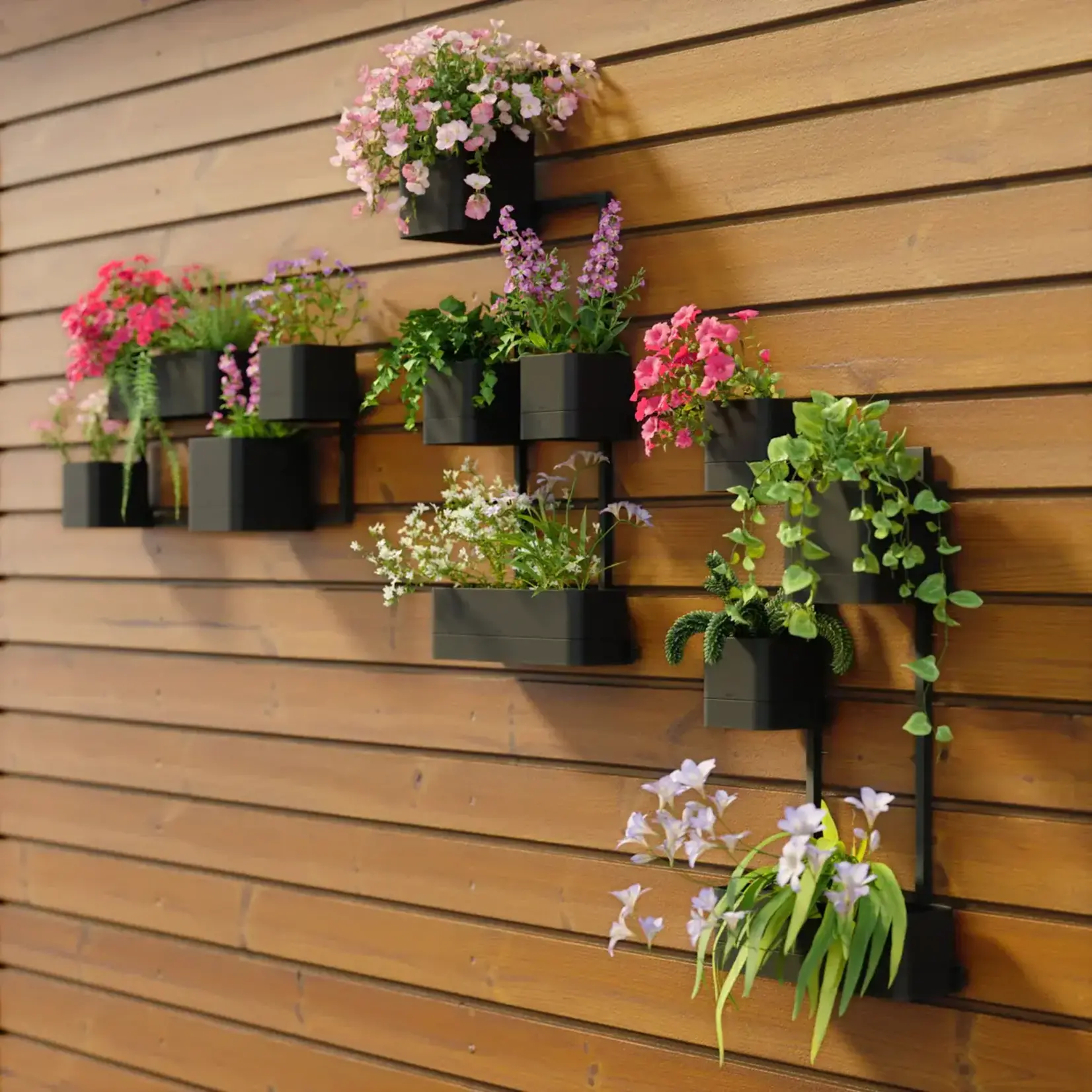 Wall Planter, Cubiko Black