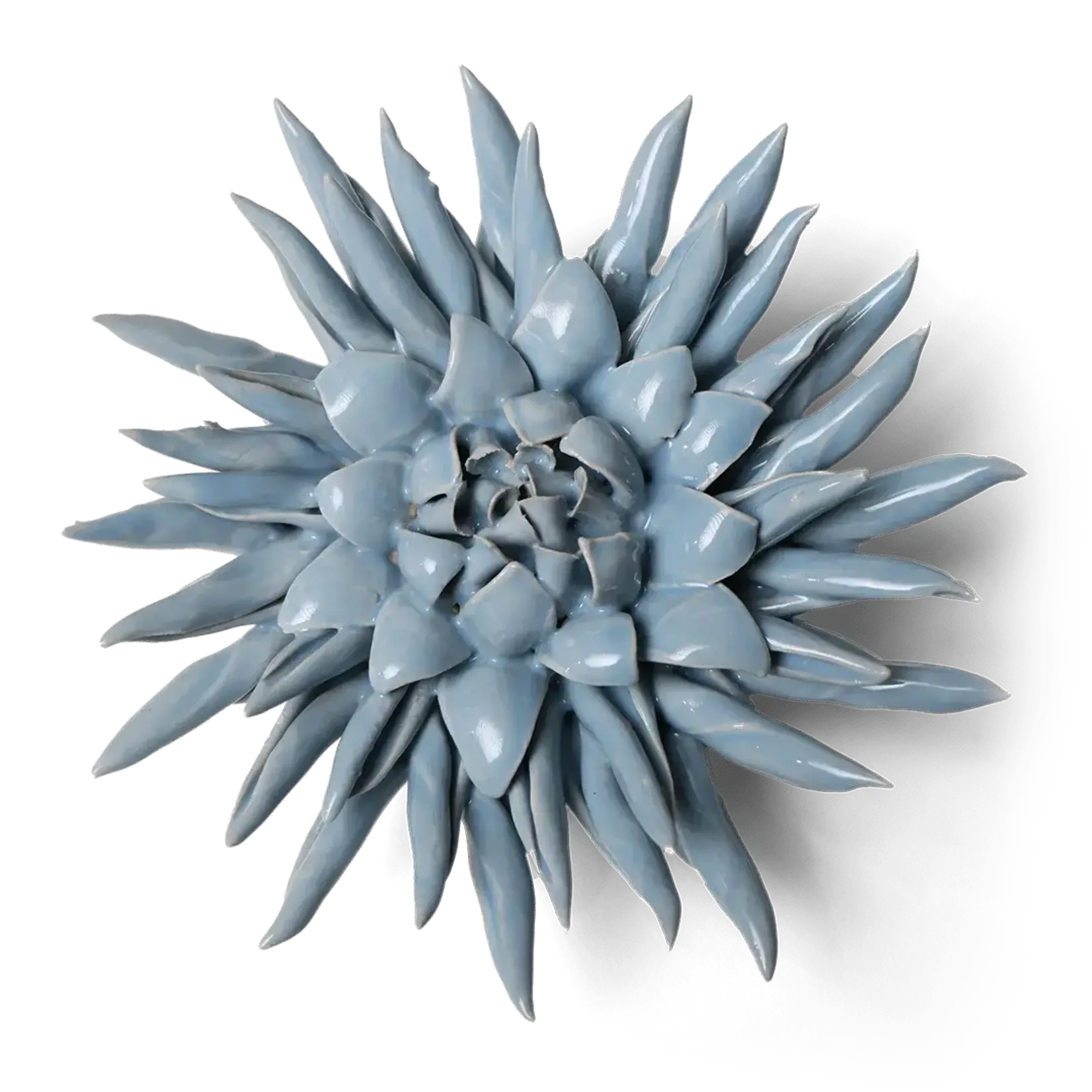 Ceramic Flower, Large Flower Blue