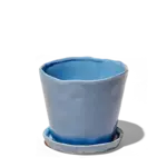 Pot, Tika w/s Periwinkle Blue 5 in