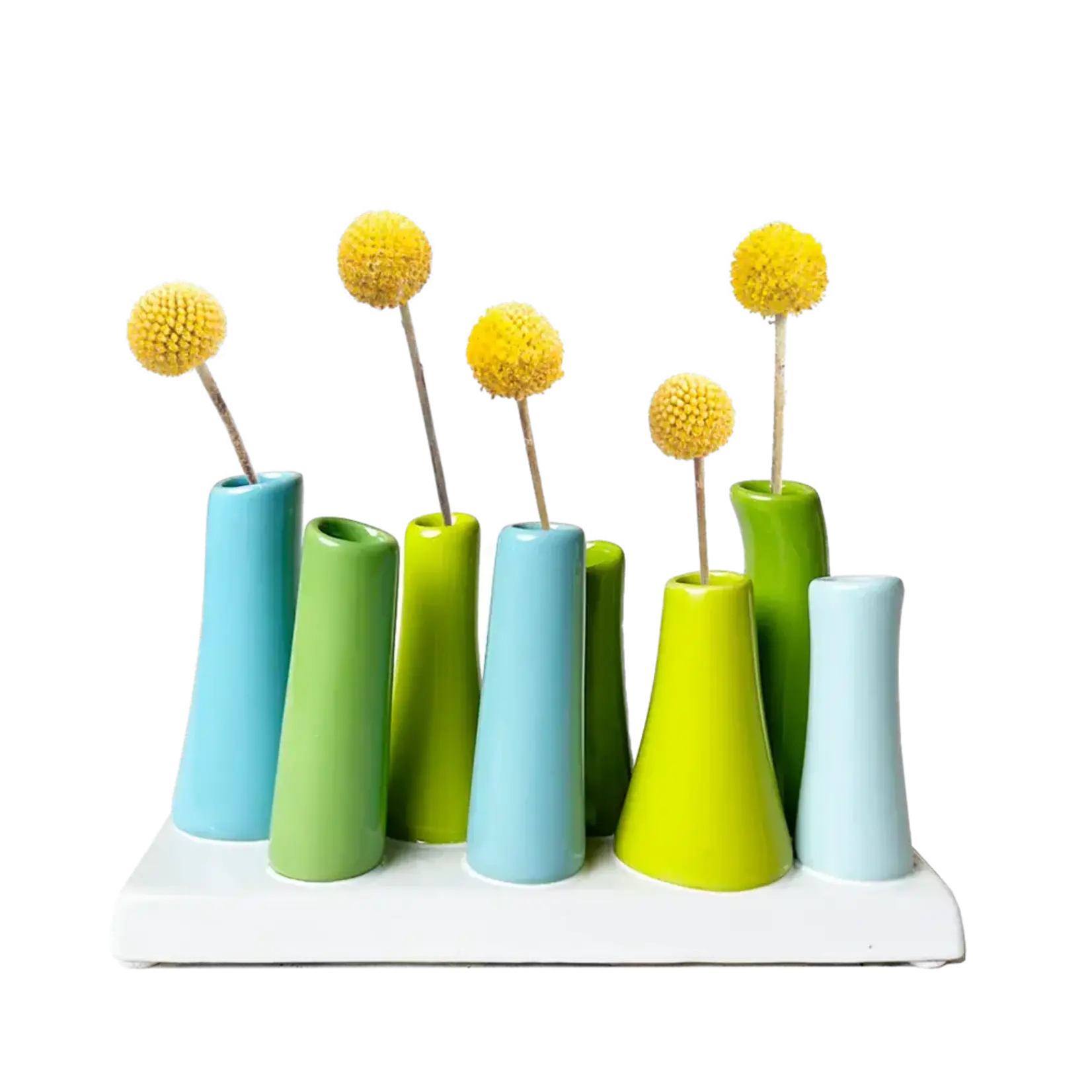 Vase, Bud 8-Stem Scout Blue