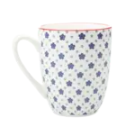 Mug, Porcelain Liberte Blue Stars w/s 4 in