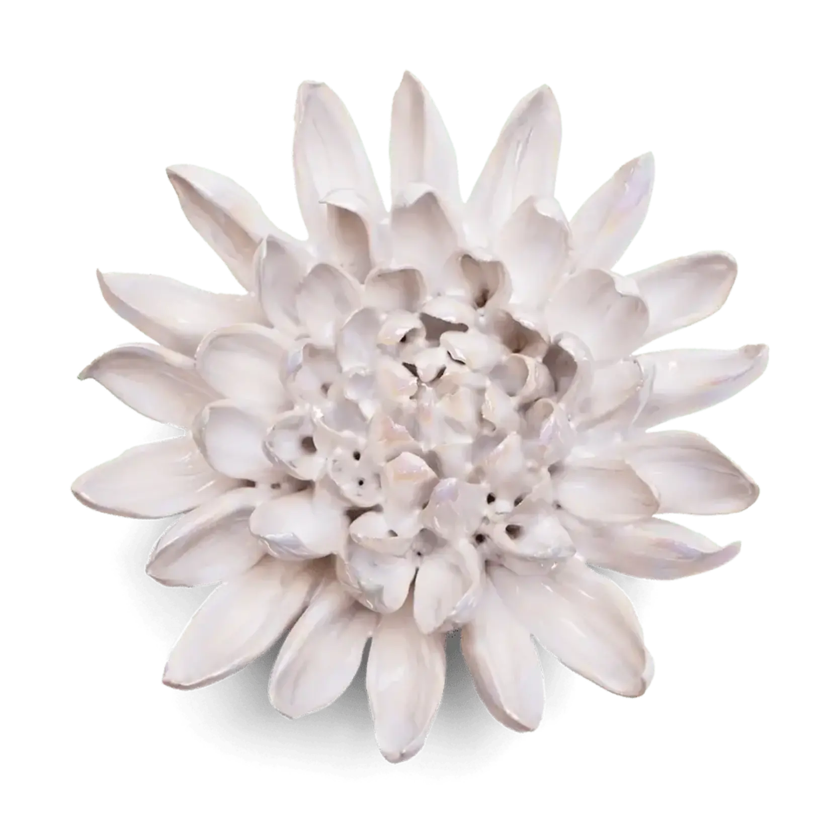 Ceramic Flower, Medium Pearl Chrysanthemum