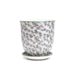 Pot, Liberte w/s 4.25in Blue Flowers