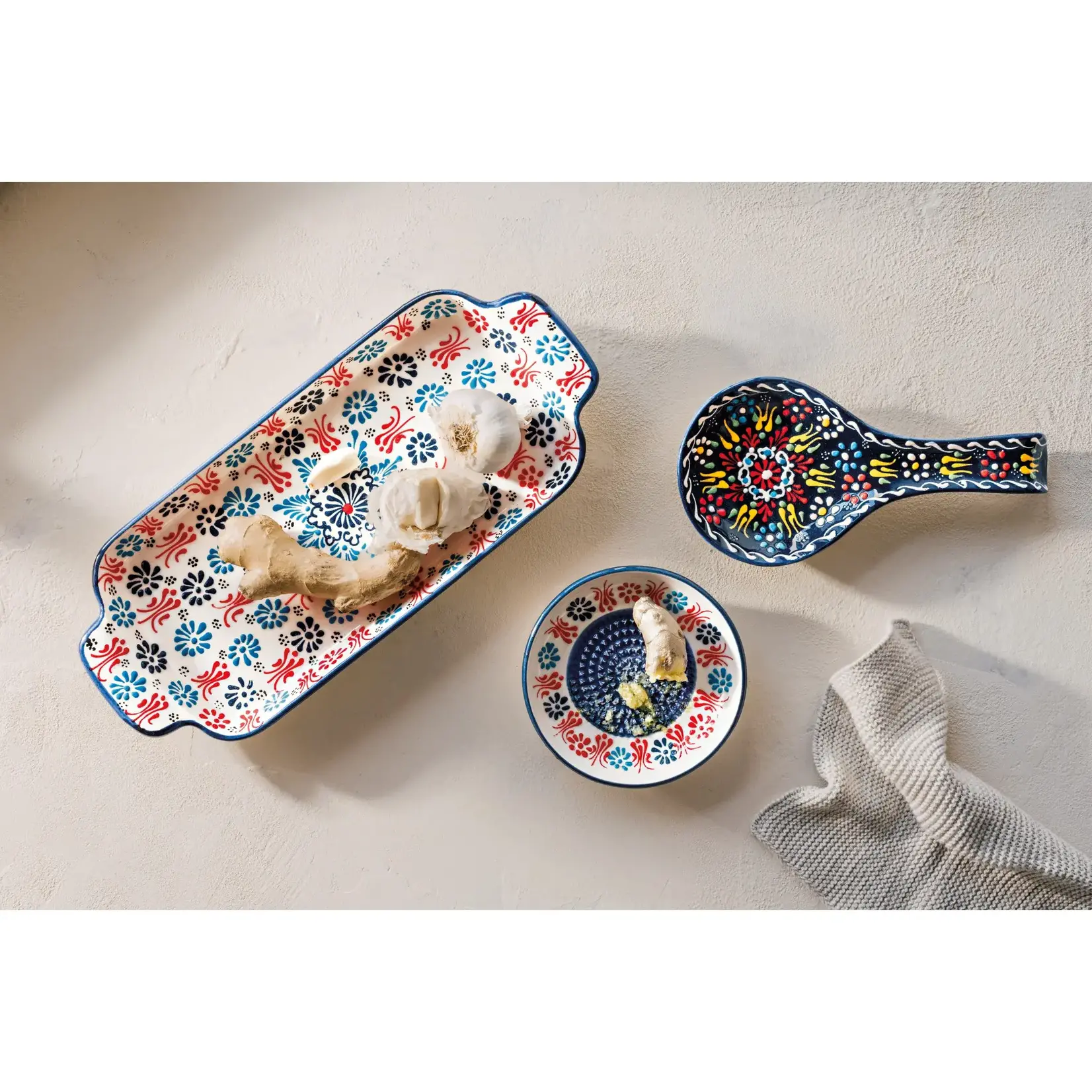 Tray, Turkish Hand-Painted