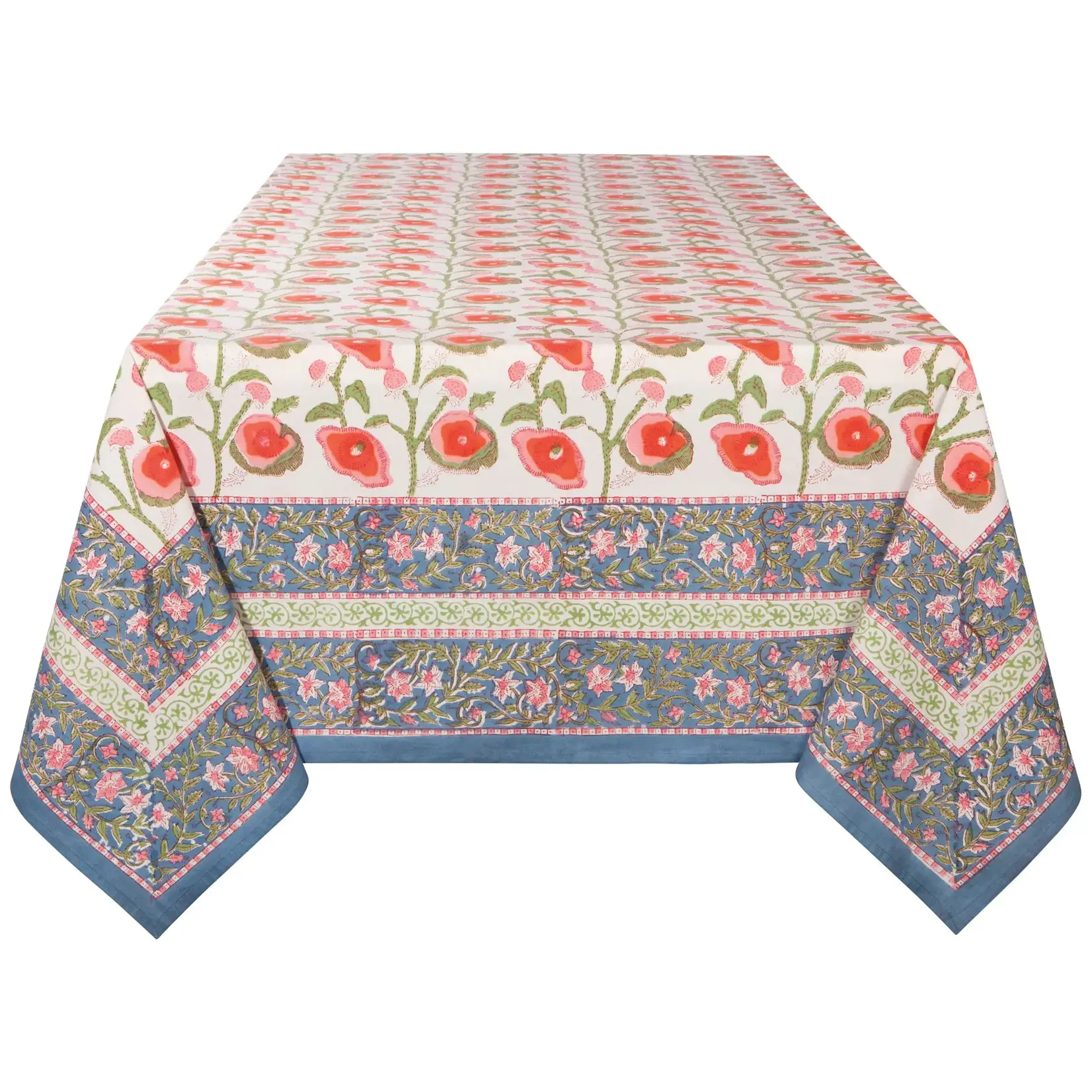 Tablecloth, Poppy Block Print 60x90