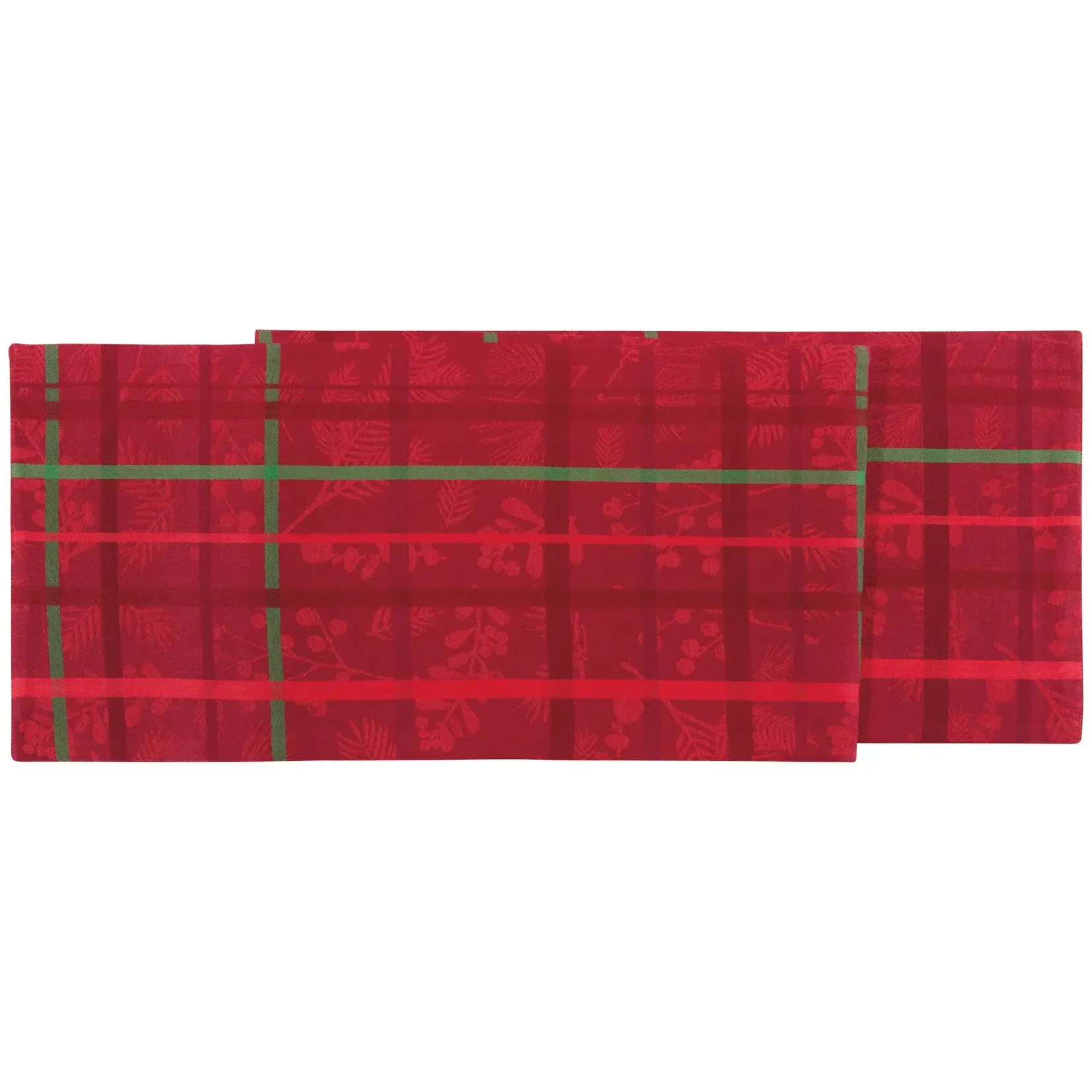 Runner, Winterberry Jacquard 72 in