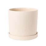Pot, Capri White Sand w/ Saucer 11 in