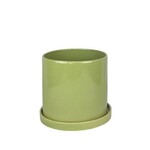 Pot, Capri Green w/ Saucer 9 in