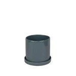 Pot, Capri Grey w/ Saucer 7 in