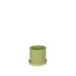 Pot, Capri Green w/ Saucer 4.5 in